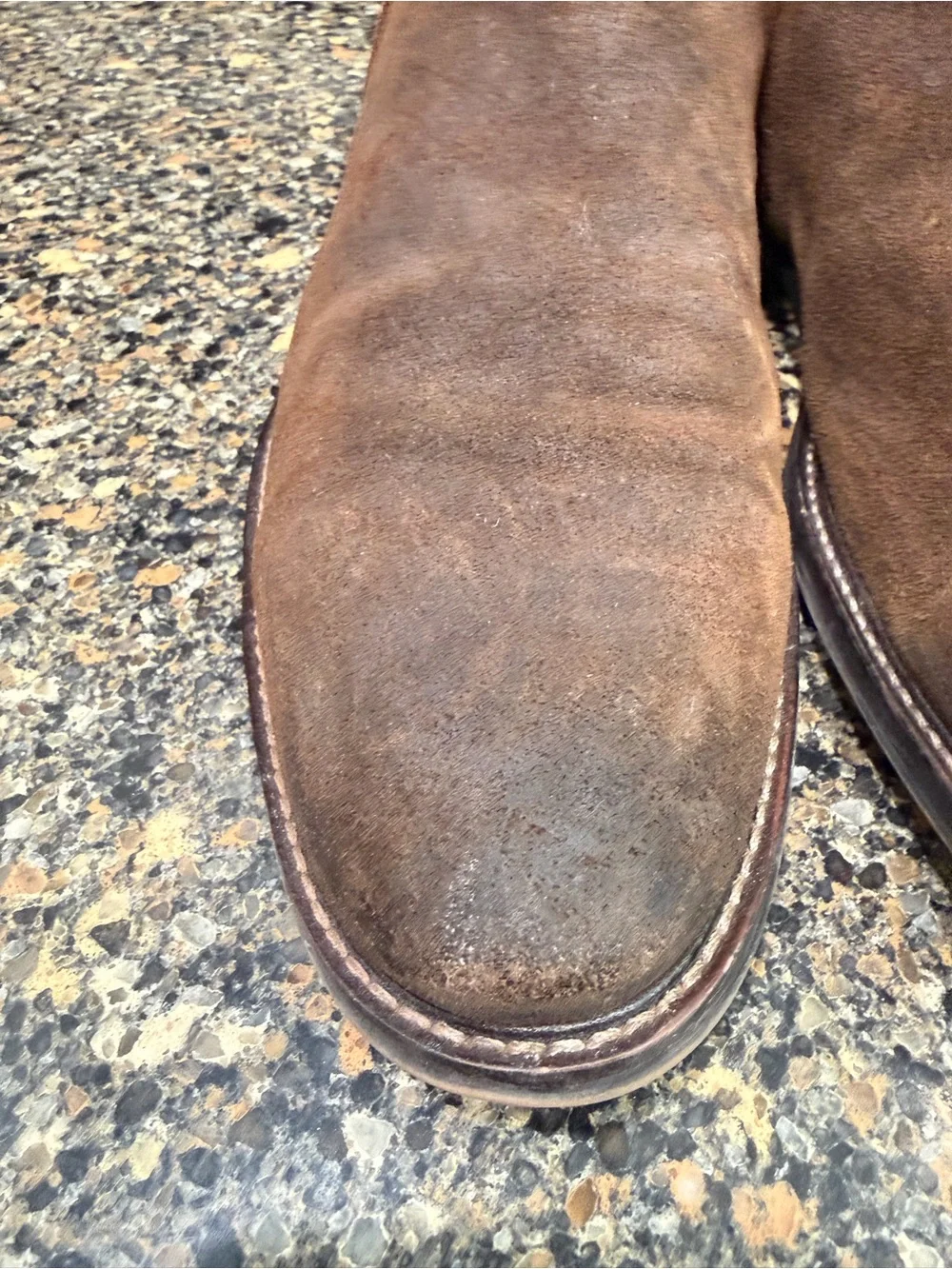 Mens Aston grey 9 Brown Suede Side-Zip Chelsea Boots